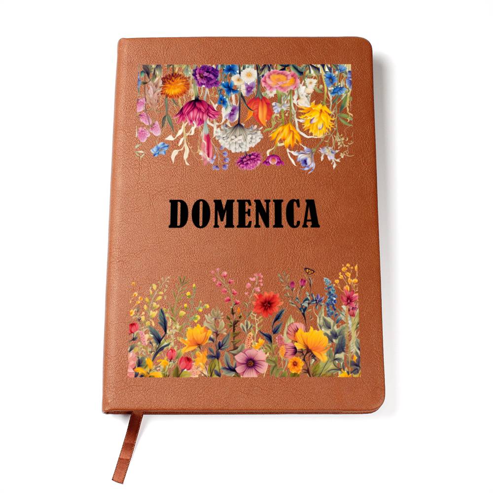 Domenica (Botanical Blooms) - Vegan Leather Journal