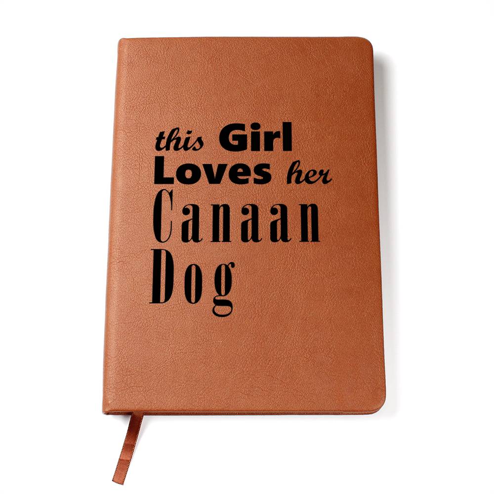 Canaan Dog - Vegan Leather Journal