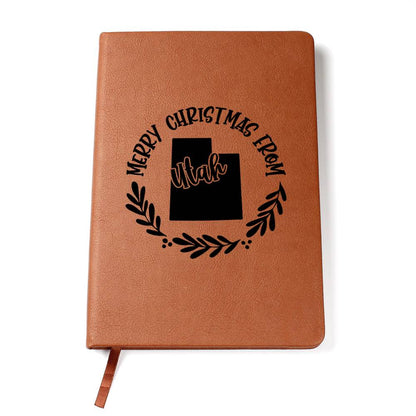 Merry Christmas From Utah - Vegan Leather Journal