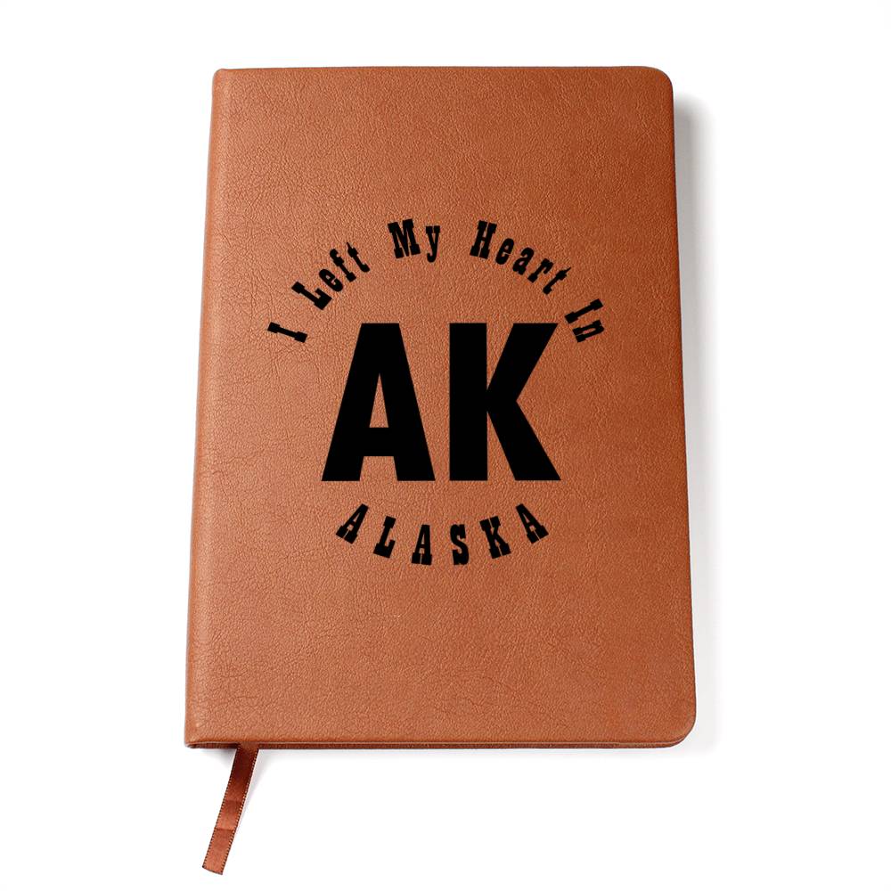 Heart In Alaska v01 - Vegan Leather Journal