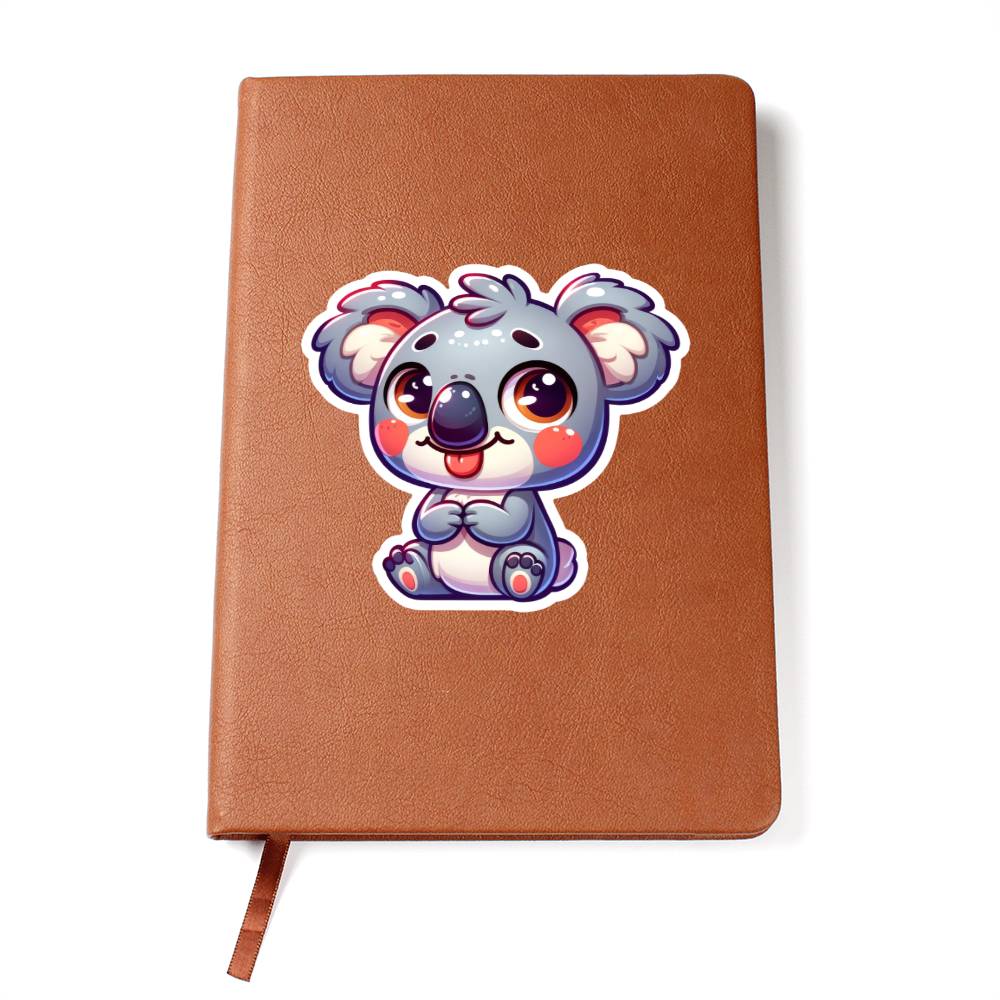 Cute Koala sticker 80 - Vegan Leather Journal