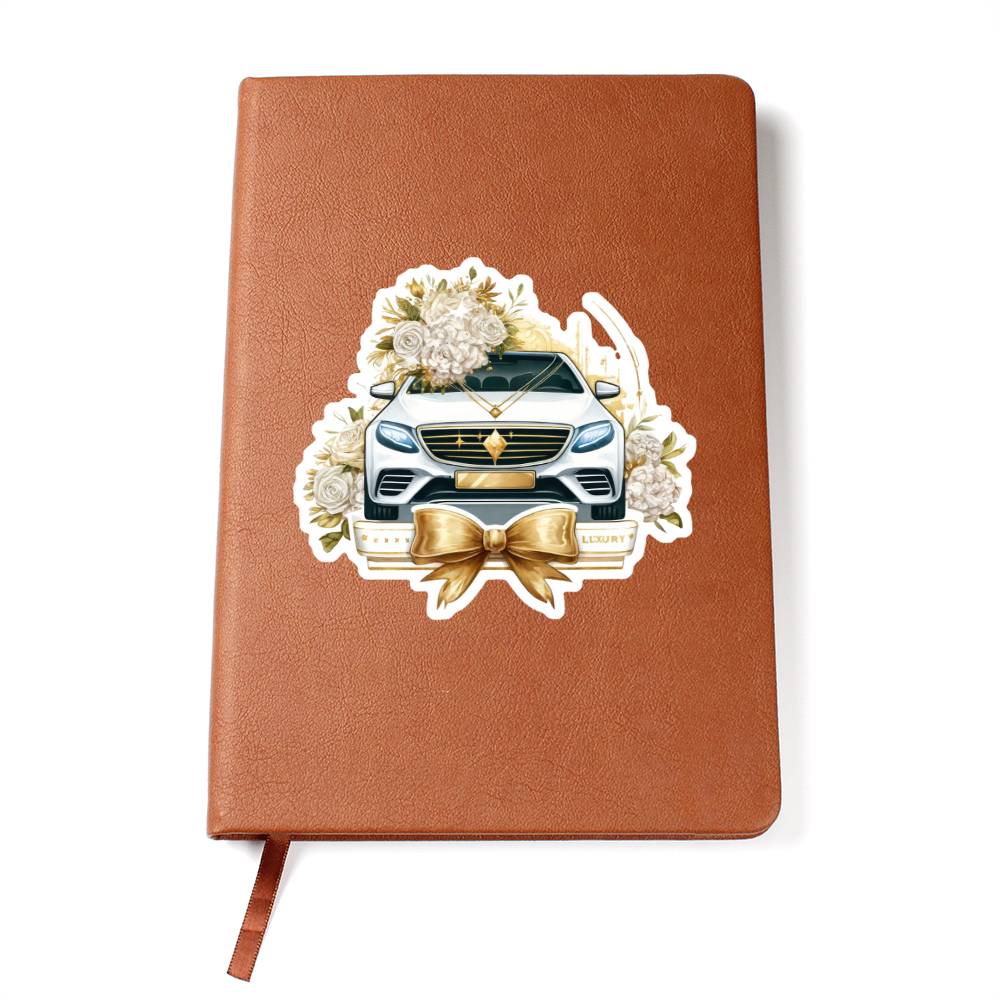 Luxury Wedding Decor Sticker 086 - Vegan Leather Journal