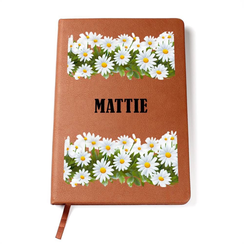 Mattie (Playful Daisies) - Vegan Leather Journal
