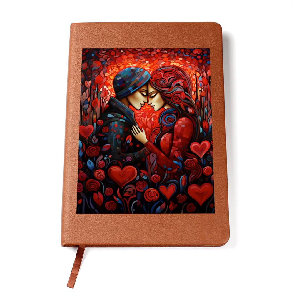 Valentine's Day Art 386 - Vegan Leather Journal