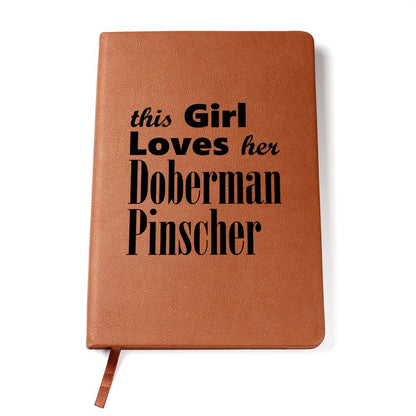Doberman Pinscher - Vegan Leather Journal