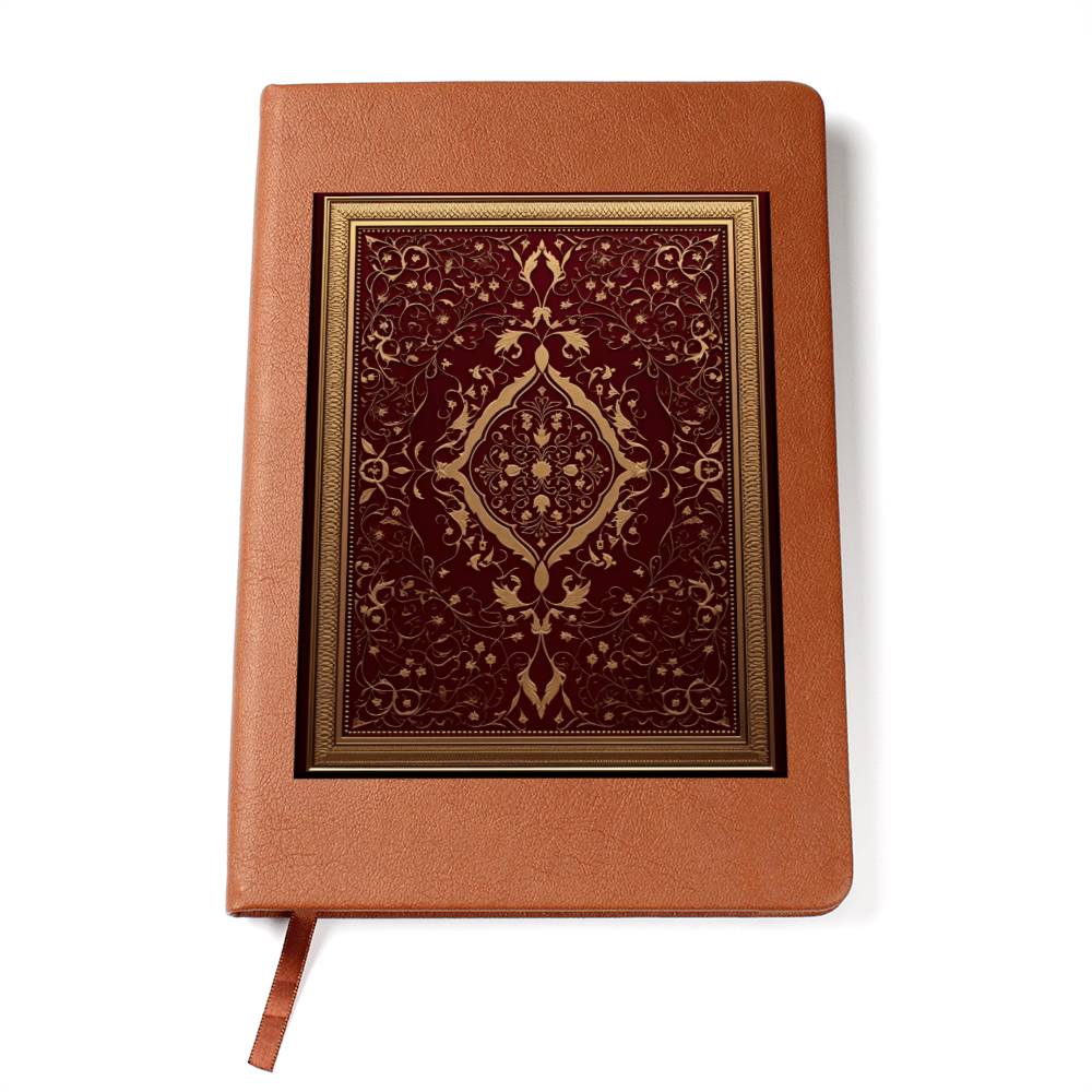 Ornate Gold Cover 087 - Vegan Leather Journal