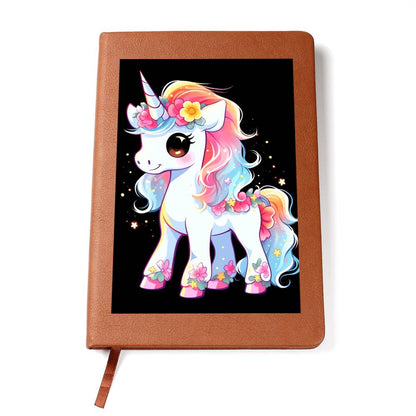 Cute Unicorn 014 - Vegan Leather Journal