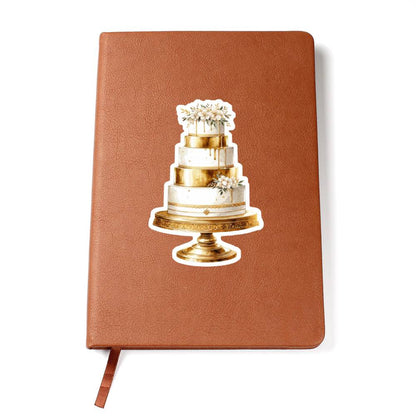 Luxury Wedding Decor Sticker 033 - Vegan Leather Journal