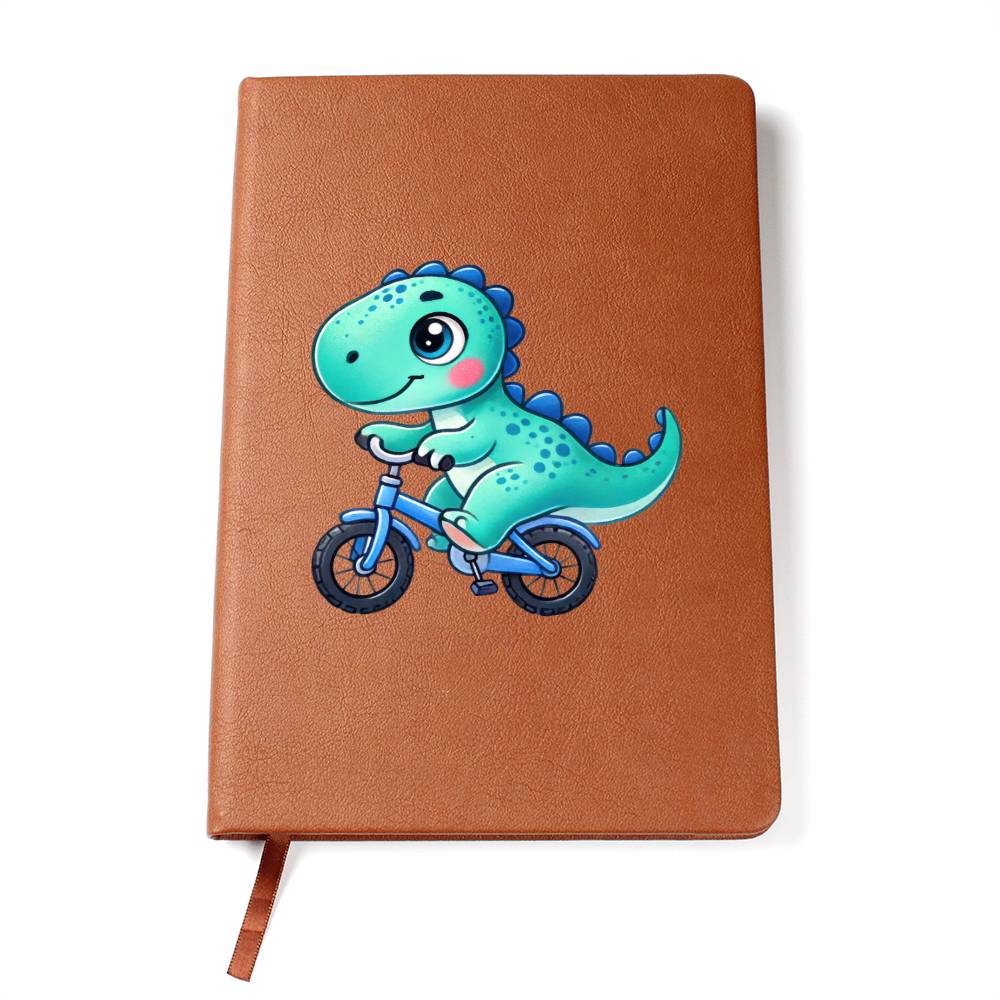 Colorful Baby Dinosaur 072 - Vegan Leather Journal