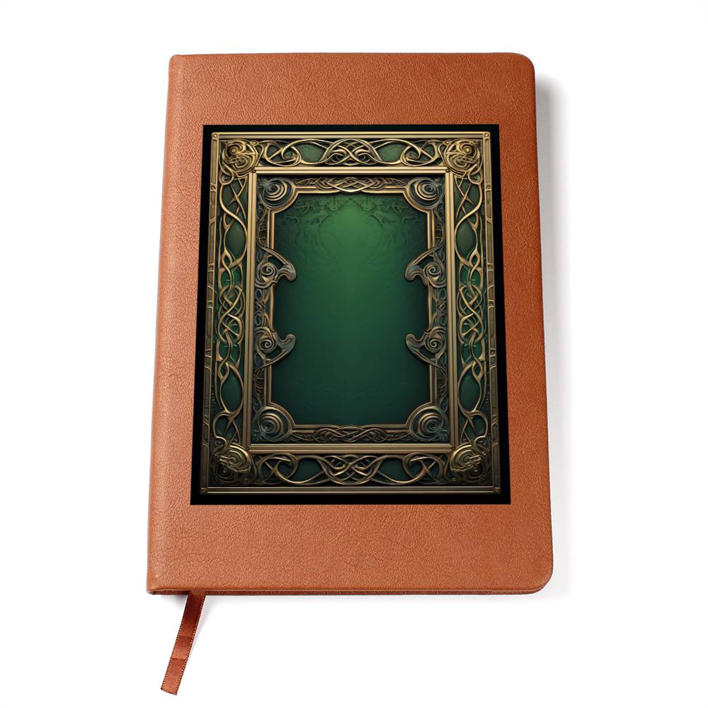 Ornate Gold Cover 035 - Vegan Leather Journal