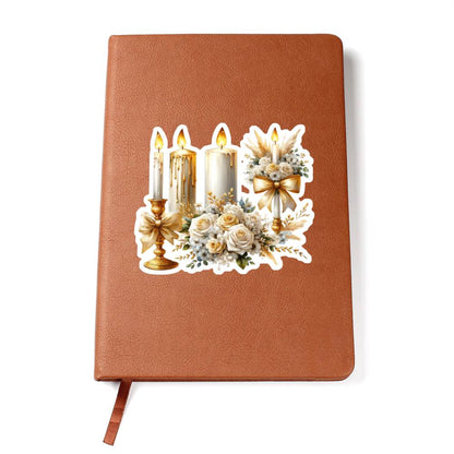Luxury Wedding Decor Sticker 031 - Vegan Leather Journal