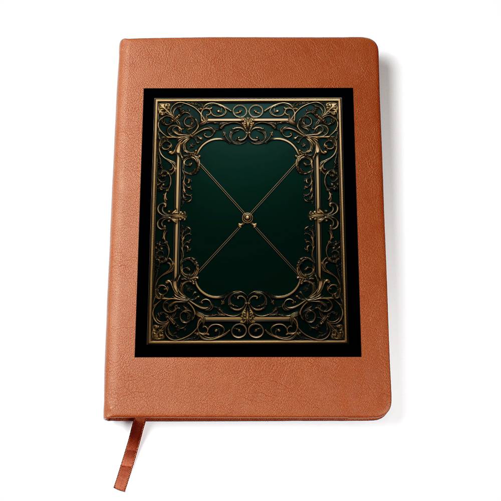 Ornate Gold Cover 046 - Vegan Leather Journal