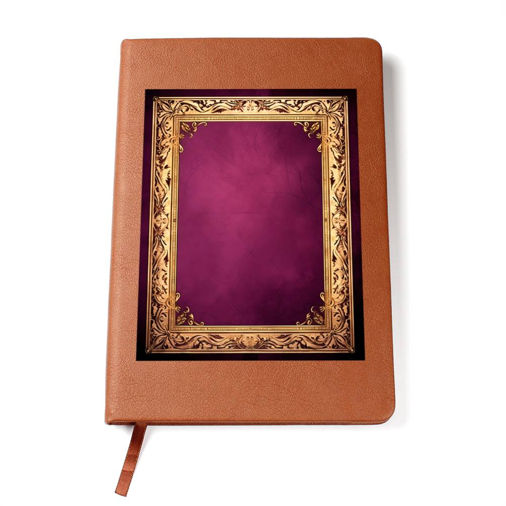 Ornate Gold Cover 030 - Vegan Leather Journal