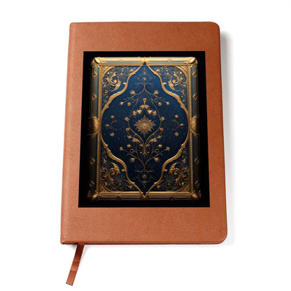 Ornate Gold Cover 018 - Vegan Leather Journal