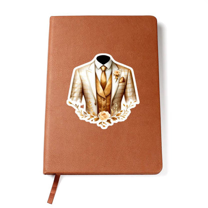 Luxury Wedding Decor Sticker 005 - Vegan Leather Journal