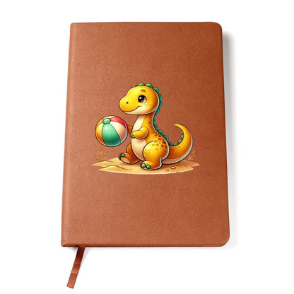 Colorful Baby Dinosaur 032 - Vegan Leather Journal