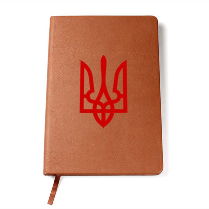 Tryzub (Red) - Vegan Leather Journal