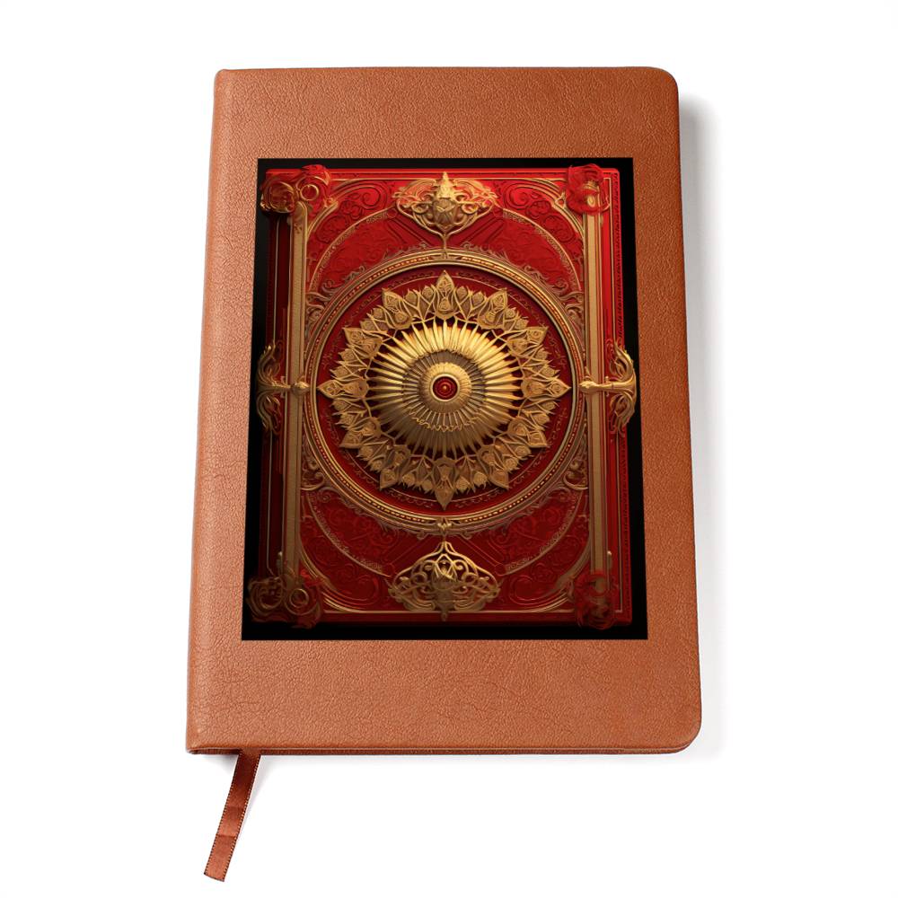 Ornate Gold Cover 128 - Vegan Leather Journal