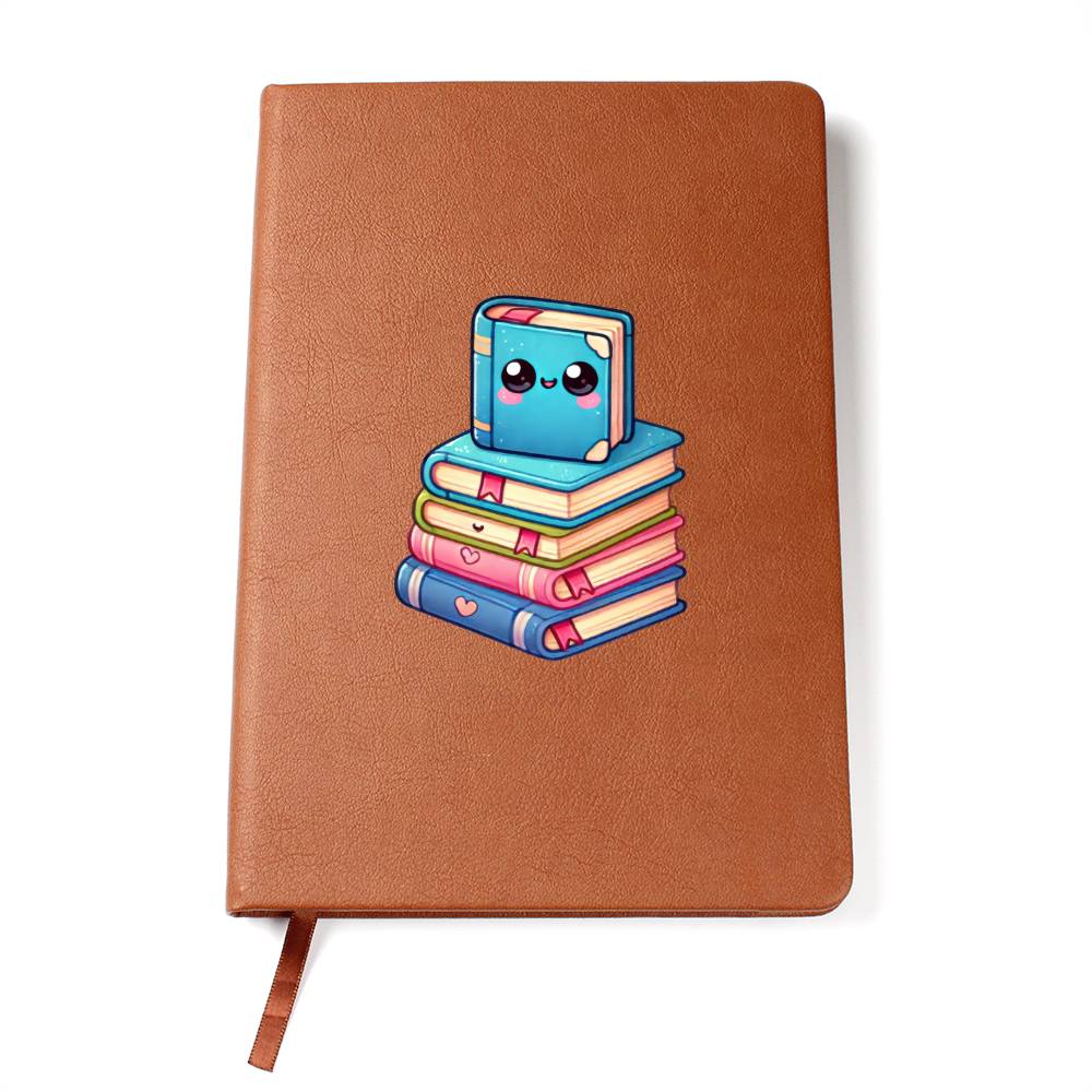 Cute Back to School Sticker 003 - Vegan Leather Journal