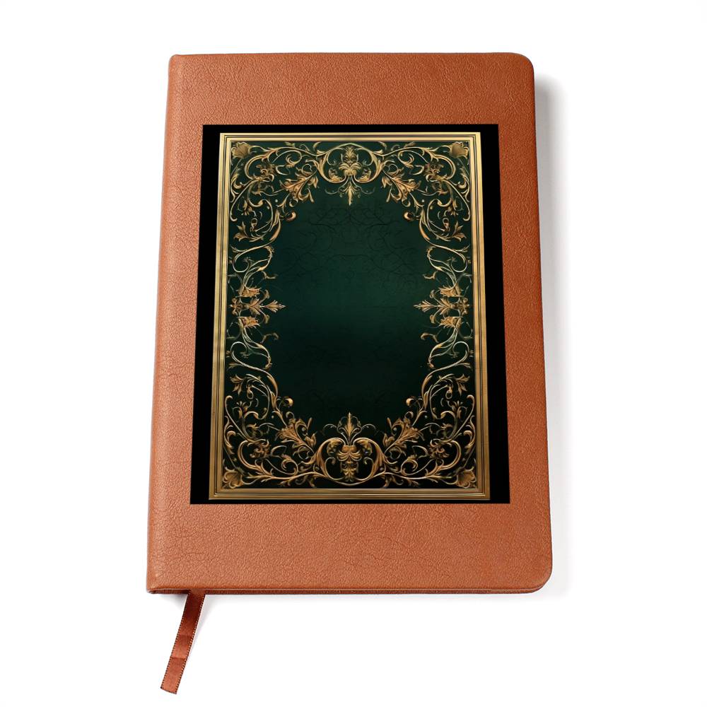 Ornate Gold Cover 062 - Vegan Leather Journal