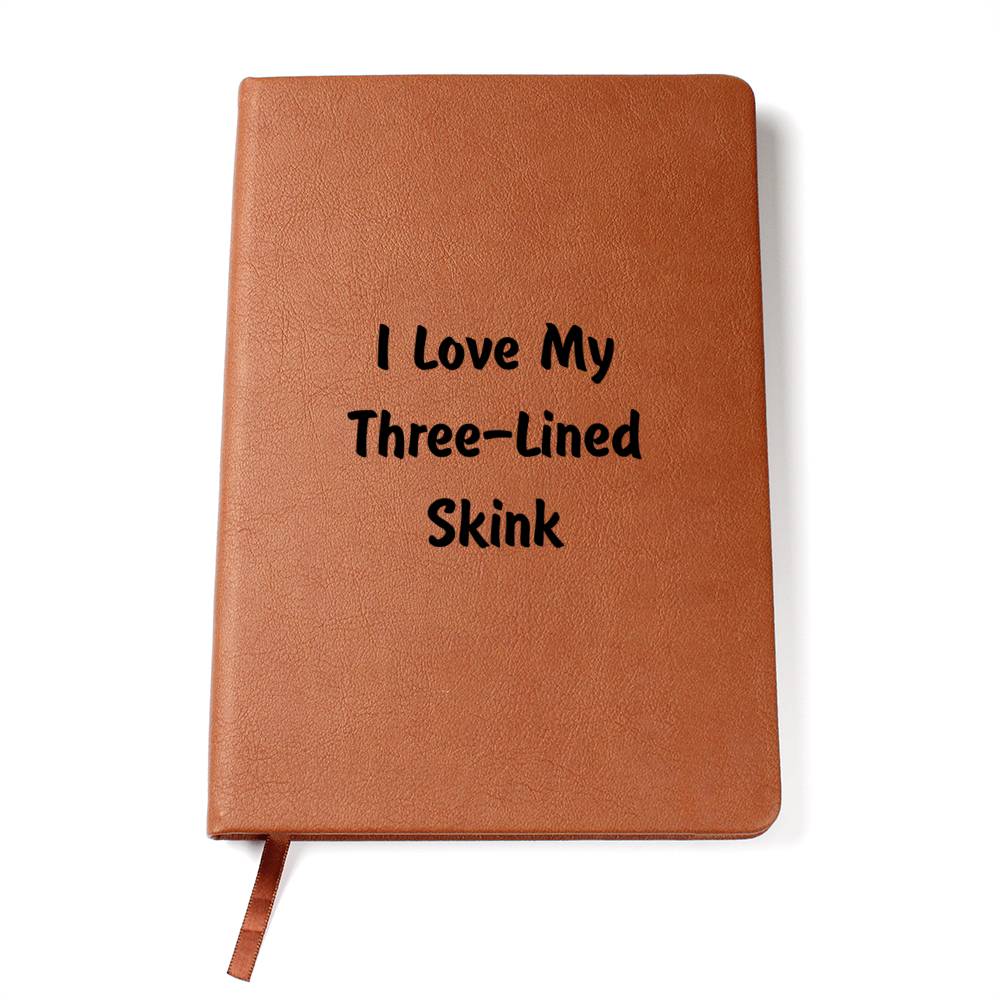 Love My Three-Lined Skink - Vegan Leather Journal