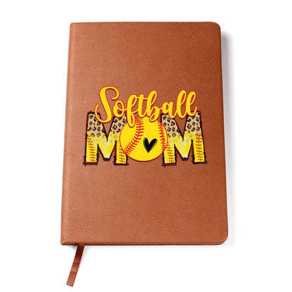 Softball Mom - Vegan Leather Journal