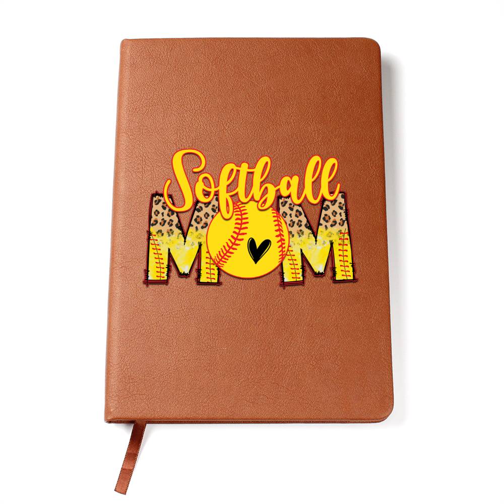 Softball Mom - Vegan Leather Journal