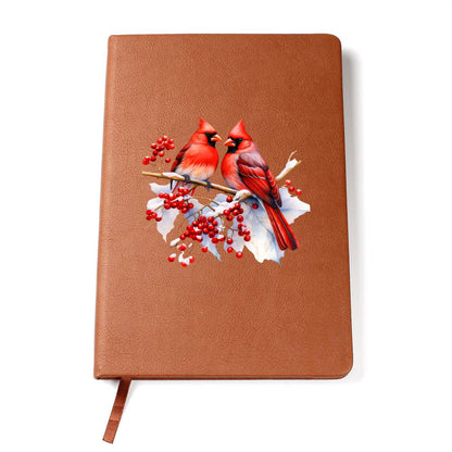 Christmas Cardinal 011 - Vegan Leather Journal