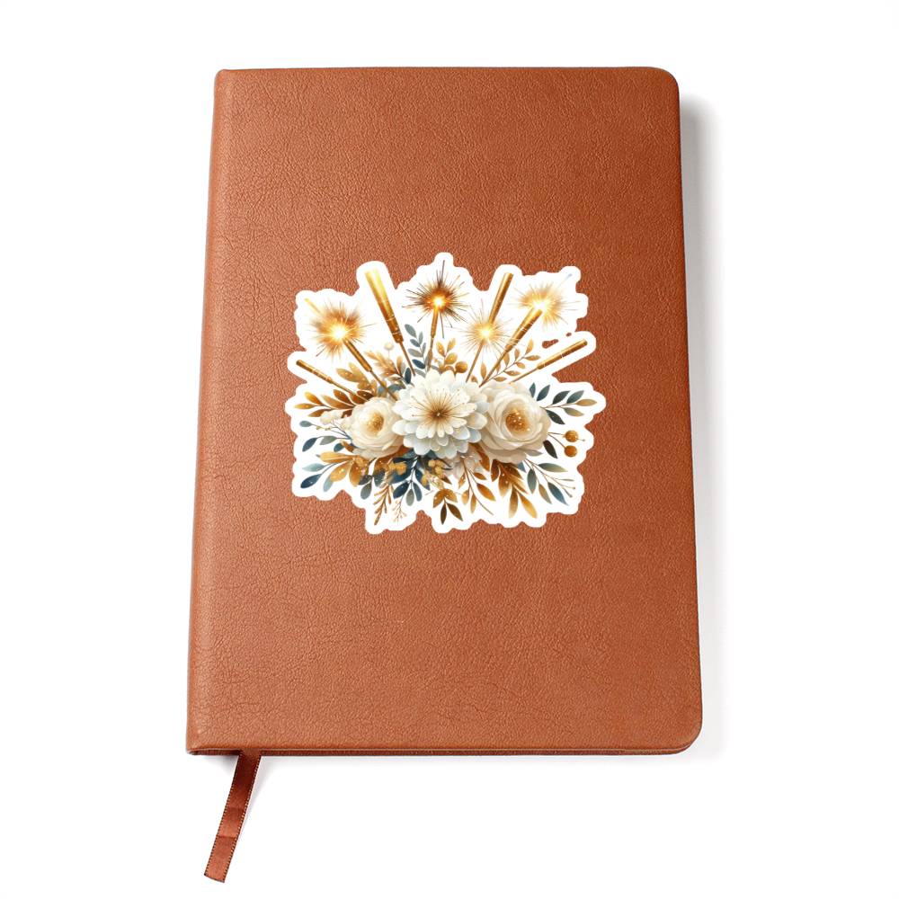 Luxury Wedding Decor Sticker 028 - Vegan Leather Journal
