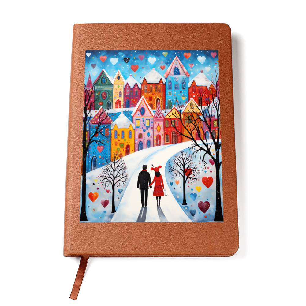 Valentine's Day Art 375 - Vegan Leather Journal