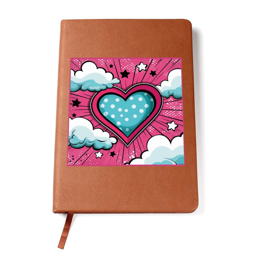 Valentine's Day Pop Art 22 - Vegan Leather Journal