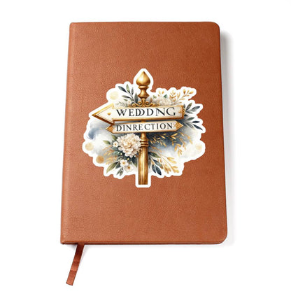 Luxury Wedding Decor Sticker 051 - Vegan Leather Journal