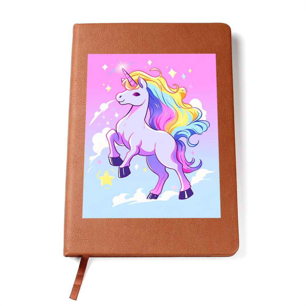 Cute Unicorn 007 - Vegan Leather Journal