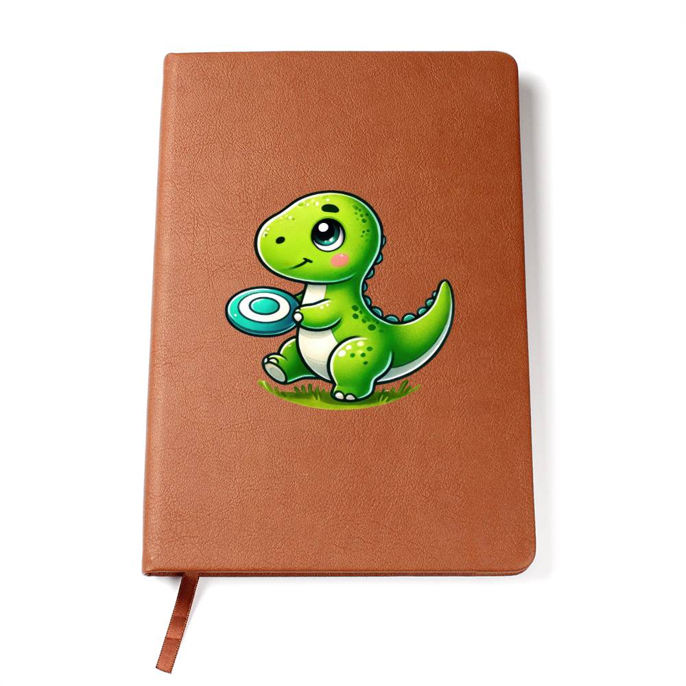 Colorful Baby Dinosaur 094 - Vegan Leather Journal