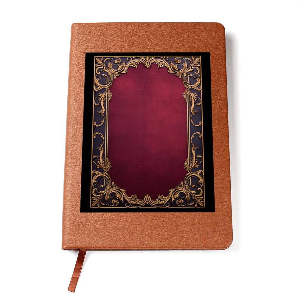 Ornate Gold Cover 039 - Vegan Leather Journal