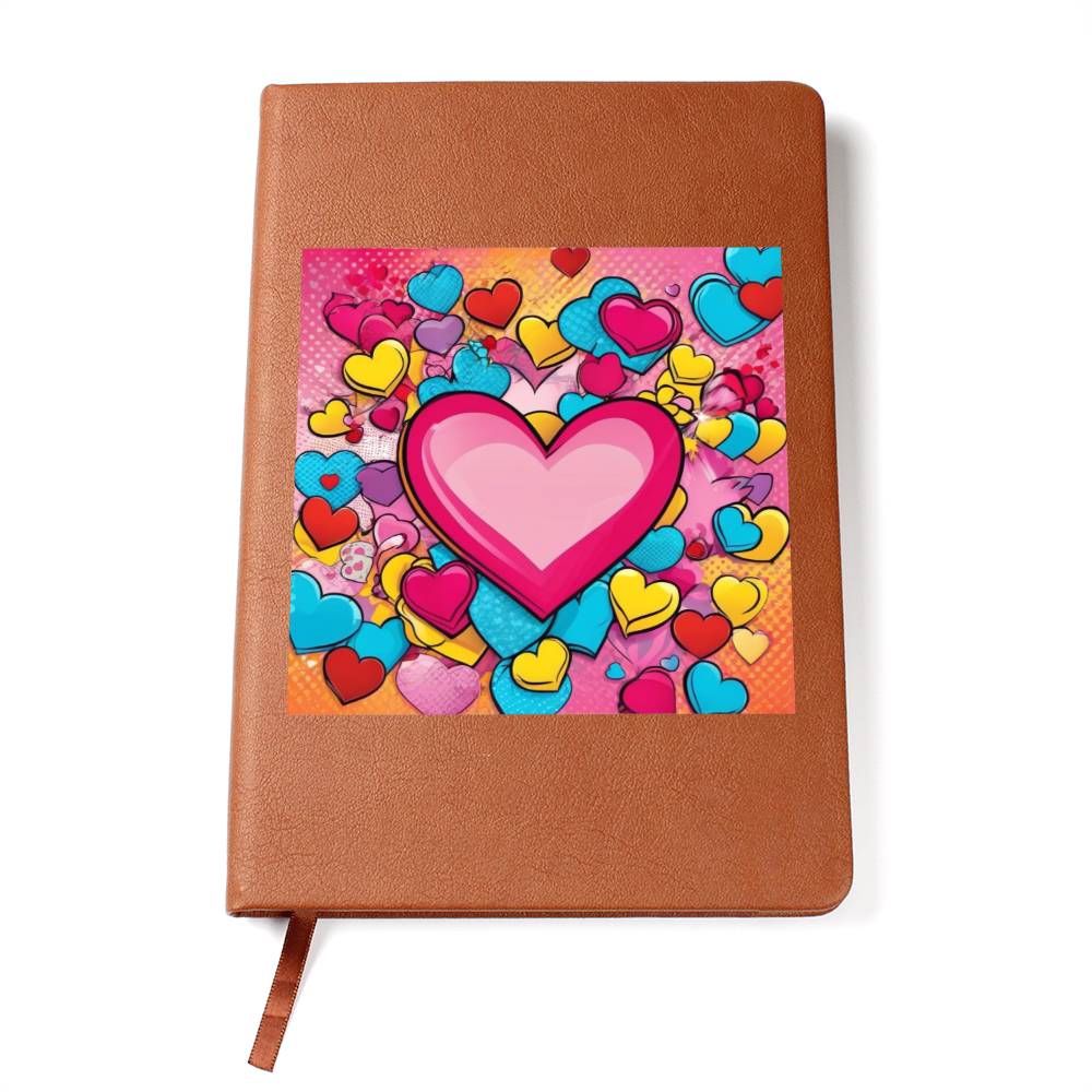 Valentine's Day Pop Art 01 - Vegan Leather Journal