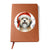 Christmas Dog - Dandie Dinmont Terrier - Vegan Leather Journal