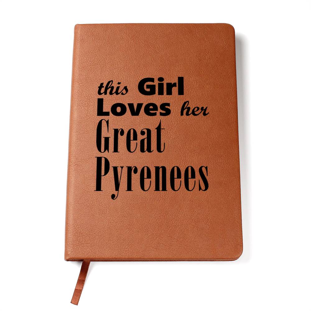 Great Pyrenees - Vegan Leather Journal
