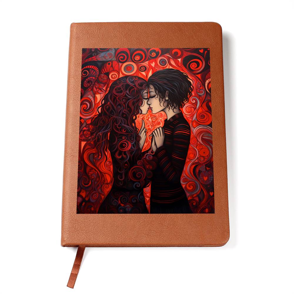 Valentine's Day Art 064 - Vegan Leather Journal