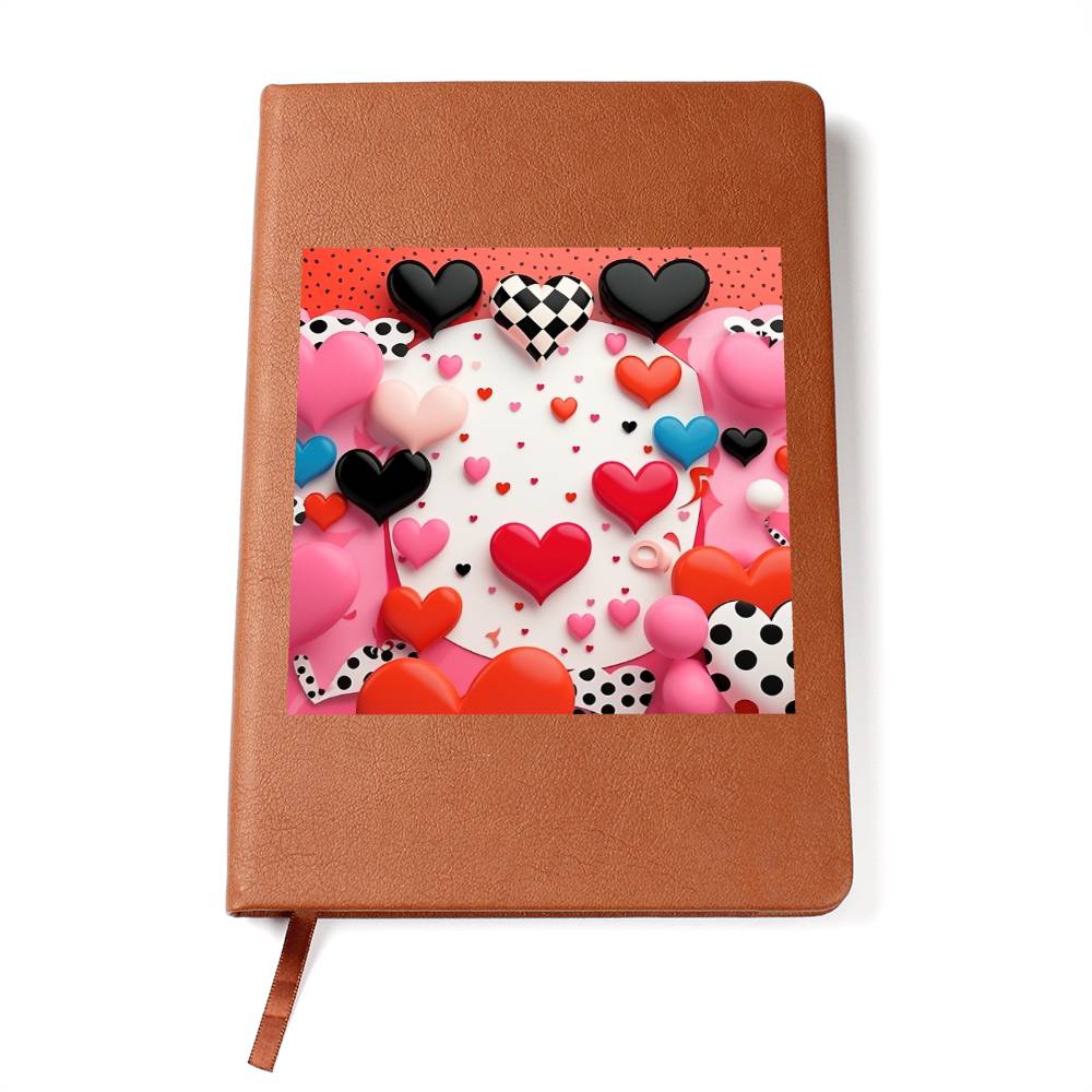 Valentine's Day Pop Art 14 - Vegan Leather Journal