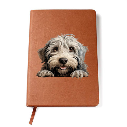 Bergamasco Peeking - Vegan Leather Journal