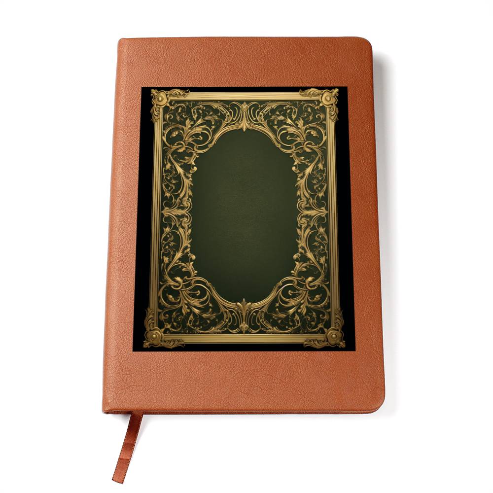 Ornate Gold Cover 070 - Vegan Leather Journal