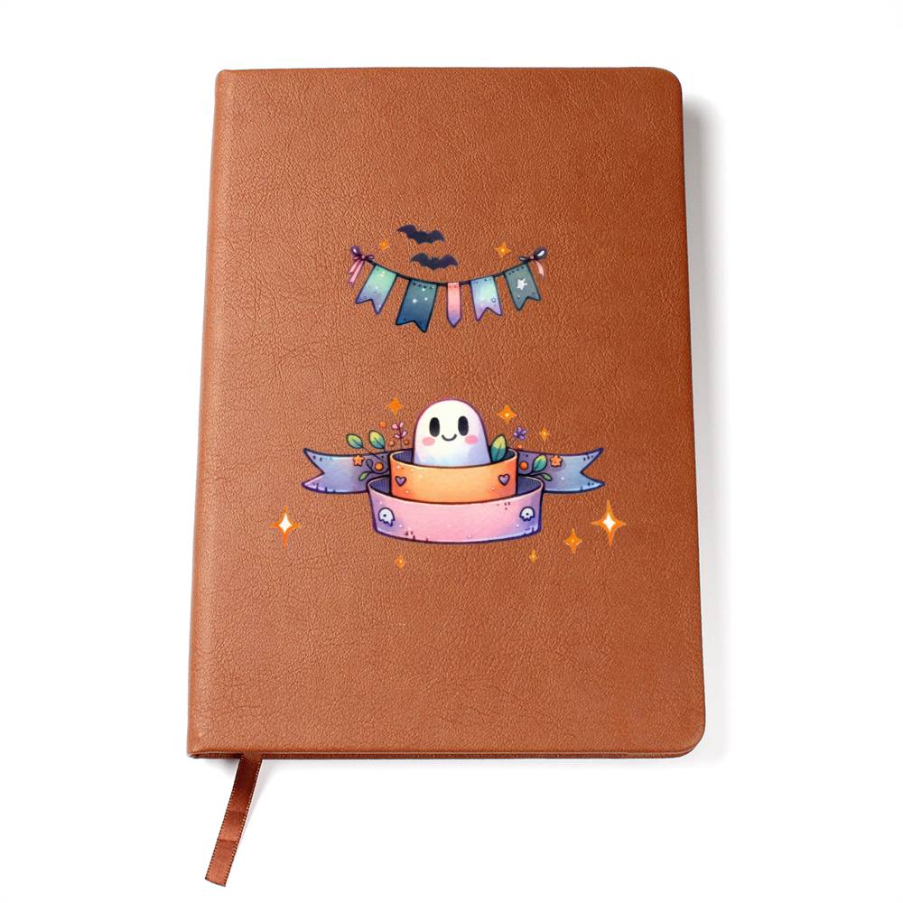 Cute Halloween Sticker 114 - Vegan Leather Journal