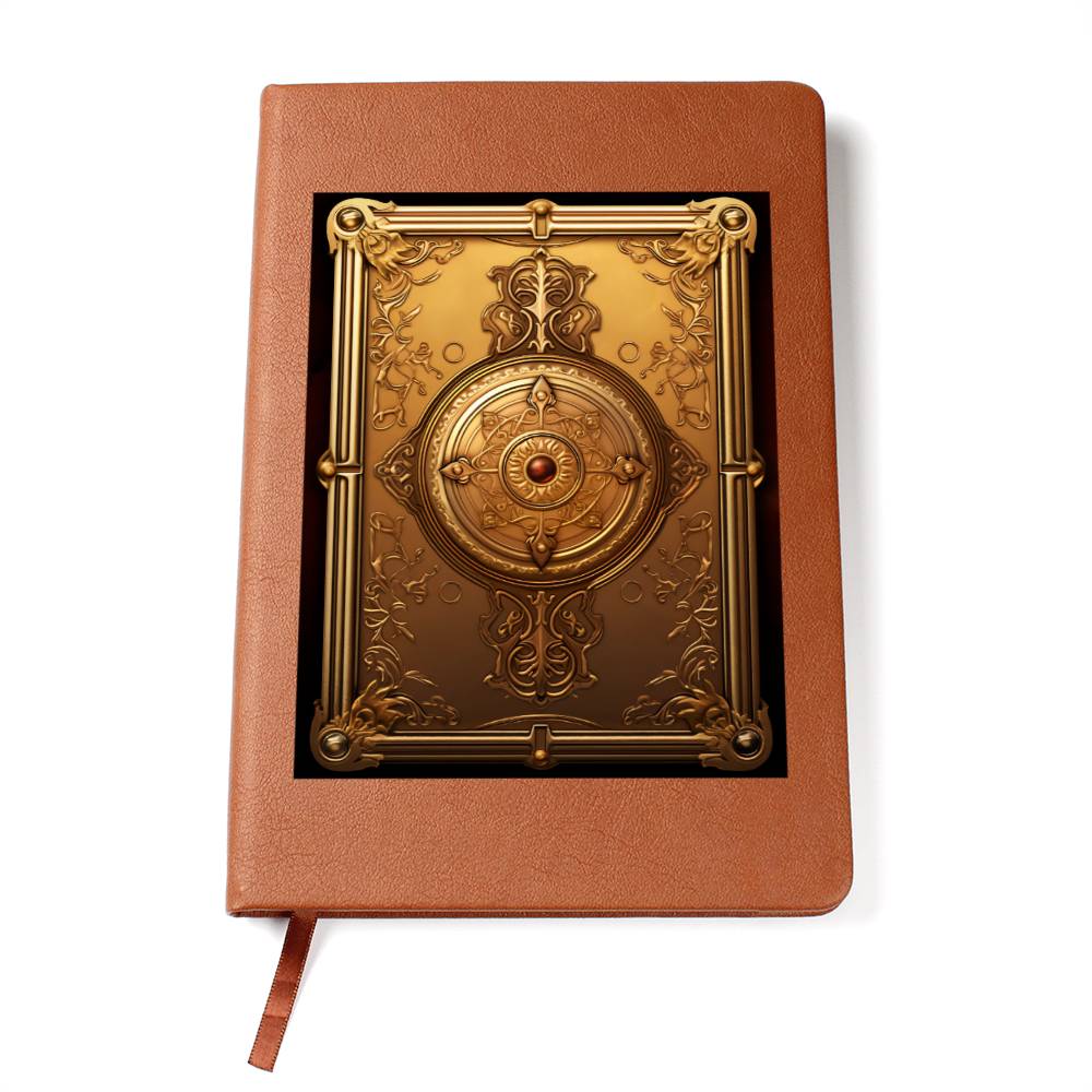 Ornate Gold Cover 060 - Vegan Leather Journal