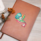 Cute Back to School Sticker 034 - Vegan Leather Journal