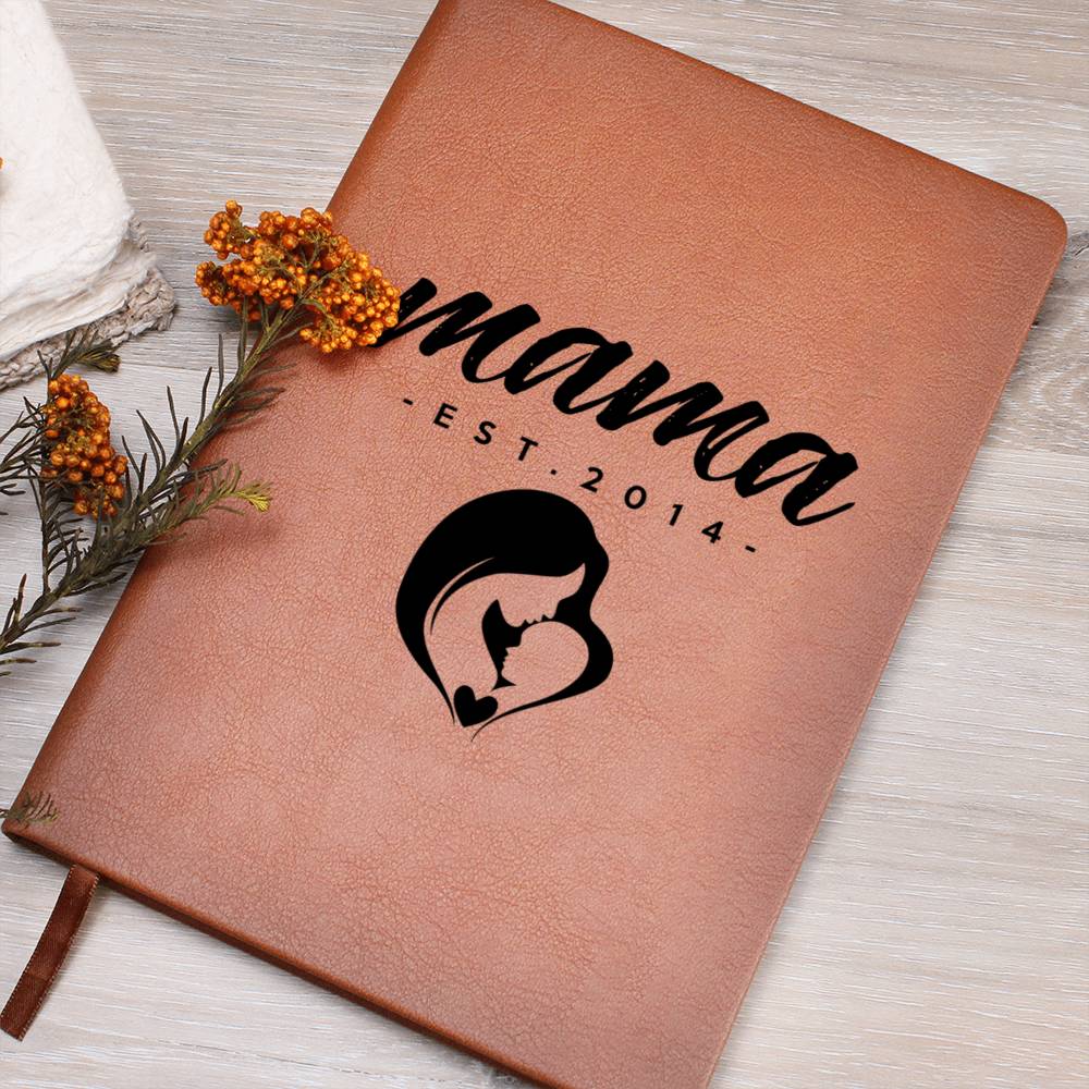 Mama, Est. 2014 - Vegan Leather Journal
