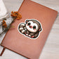 Cute Binturong sticker 01 - Vegan Leather Journal