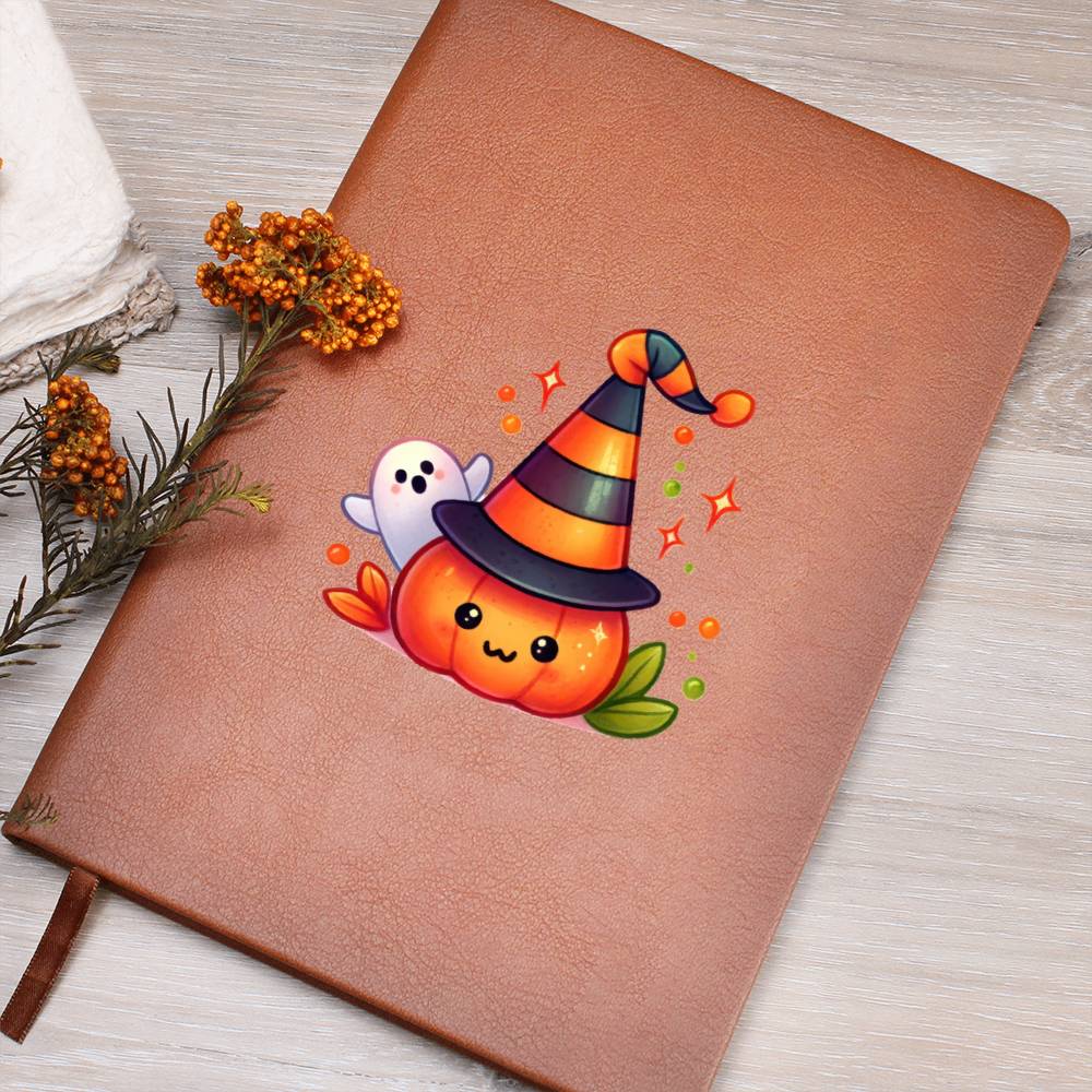 Cute Halloween Sticker 018 - Vegan Leather Journal