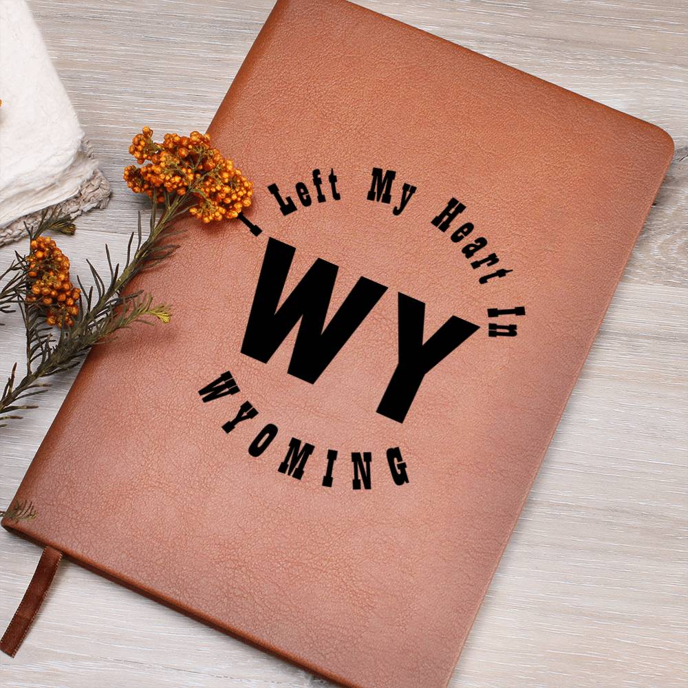 Heart In Wyoming v01 - Vegan Leather Journal