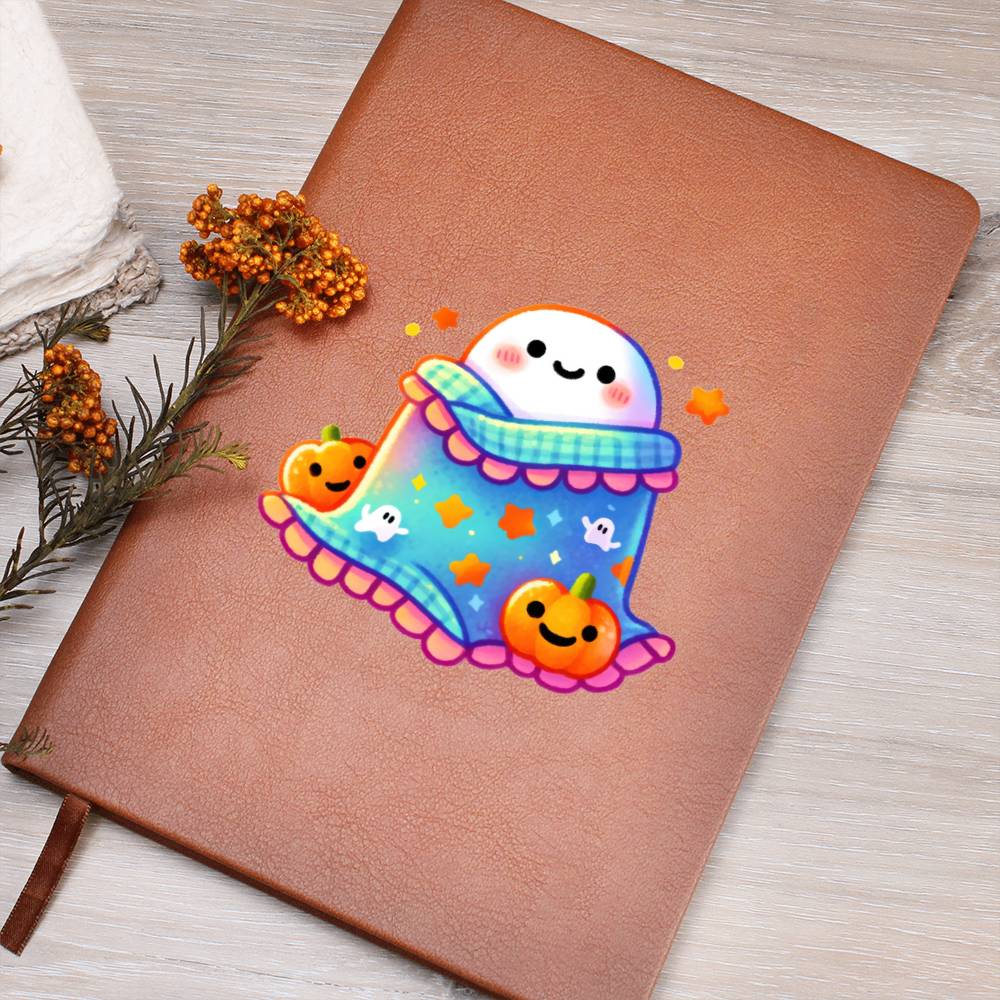 Cute Halloween Sticker 026 - Vegan Leather Journal